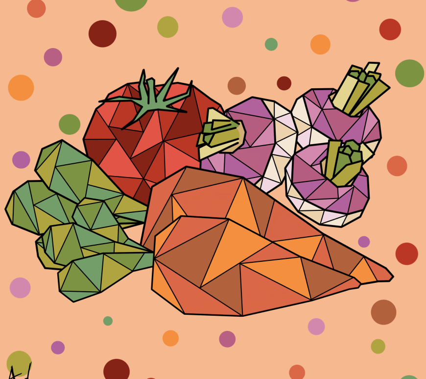 geometric vegetables