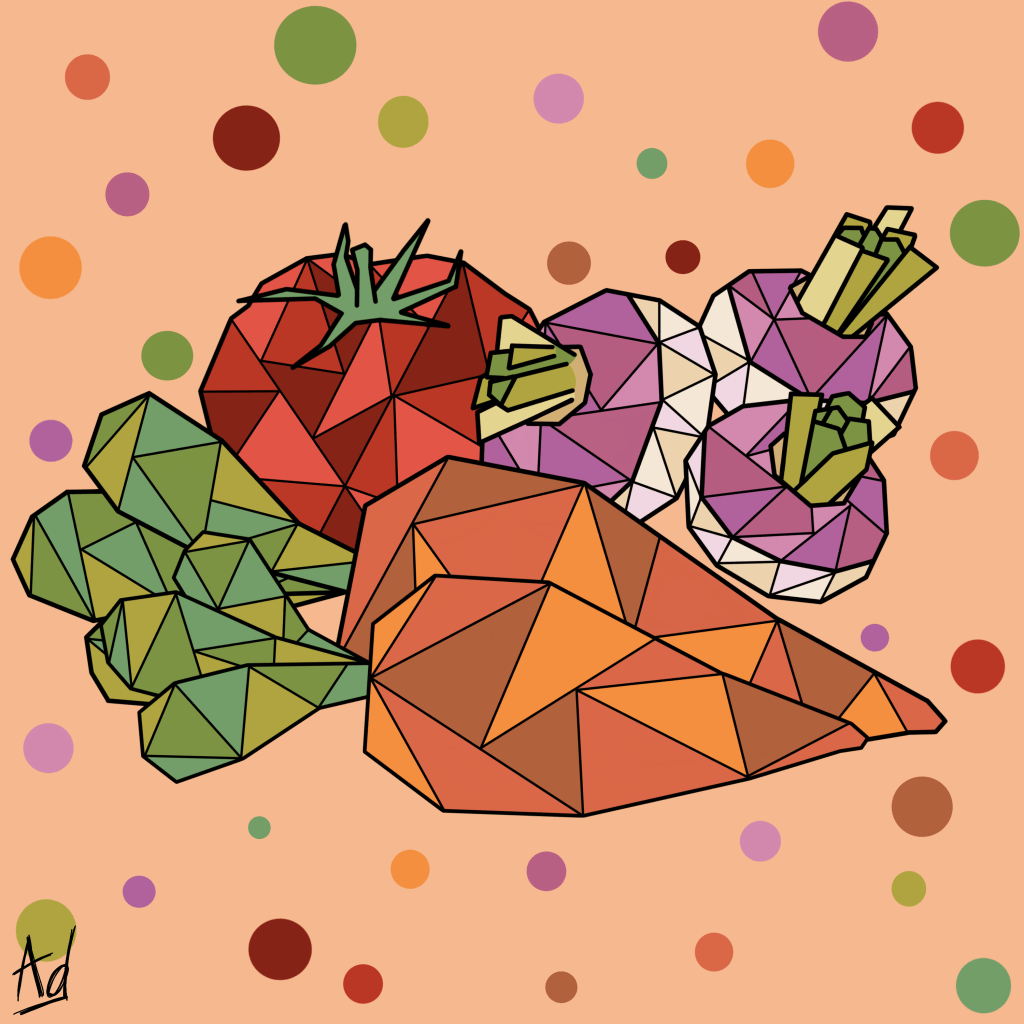 geometric vegetables